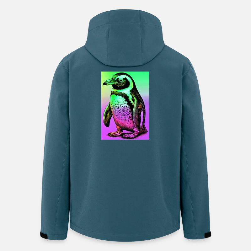 Pinguin - Recycelte Männer Softshell-Jacke von Stanley/Stella - Dunkles Petrol