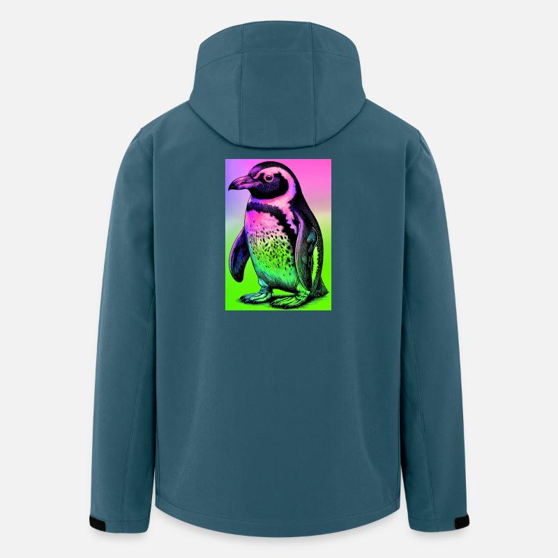 Pinguin - Recycelte Männer Softshell-Jacke von Stanley/Stella - Dunkles Petrol