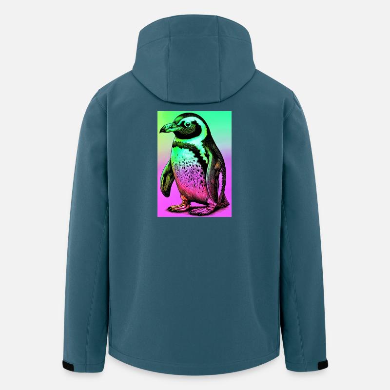 Pinguin - Recycelte Männer Softshell-Jacke von Stanley/Stella - Dunkles Petrol