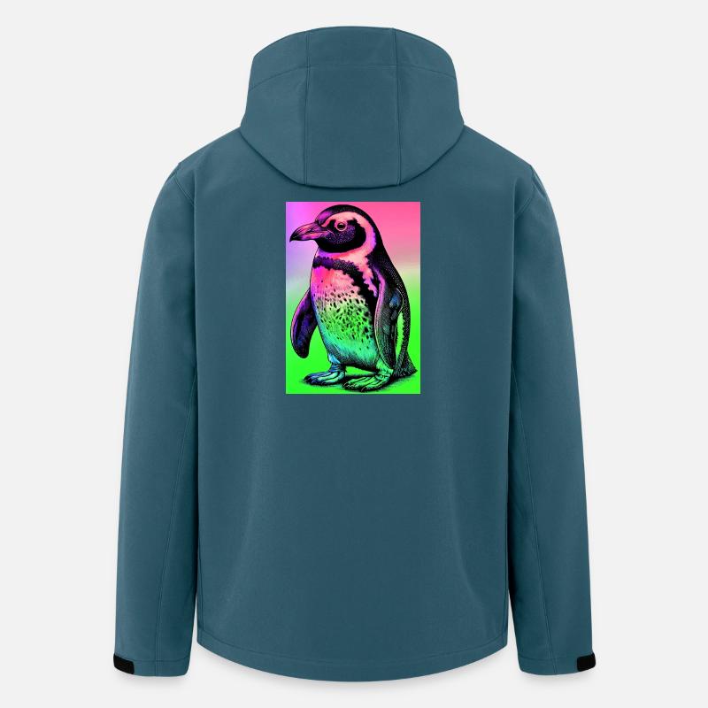 Pinguin - Recycelte Männer Softshell-Jacke von Stanley/Stella - Dunkles Petrol