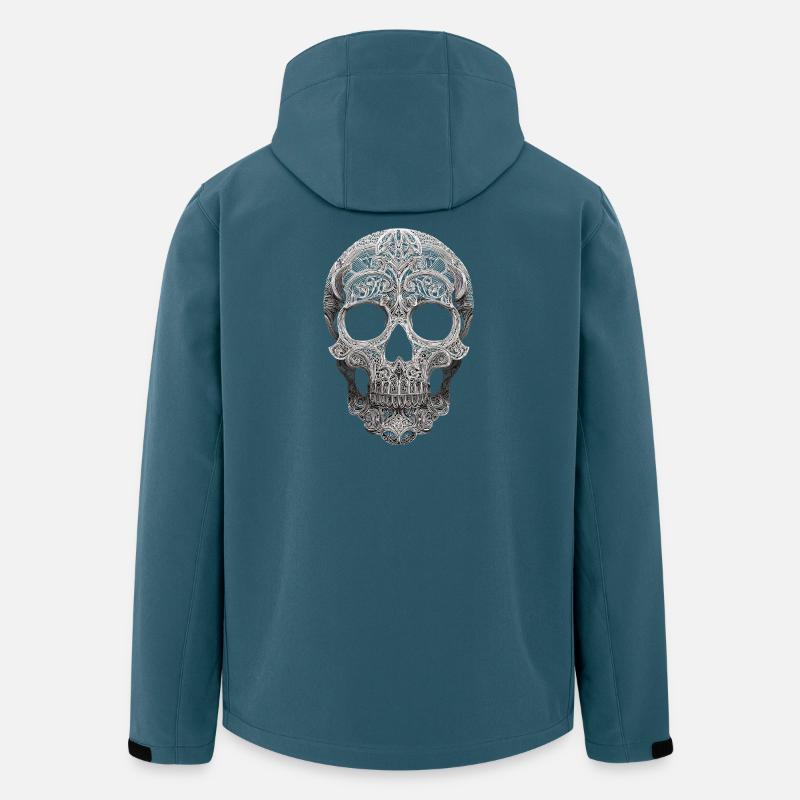 Mandala Skull Ornament - Men’s Recycled Softshell Jacket by Stanley/Stella - stargazer