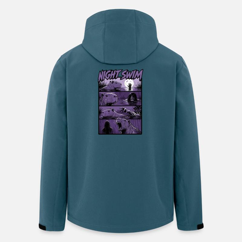 Dark Swamp Capybara Horror - Men’s Recycled Softshell Jacket by Stanley/Stella - stargazer