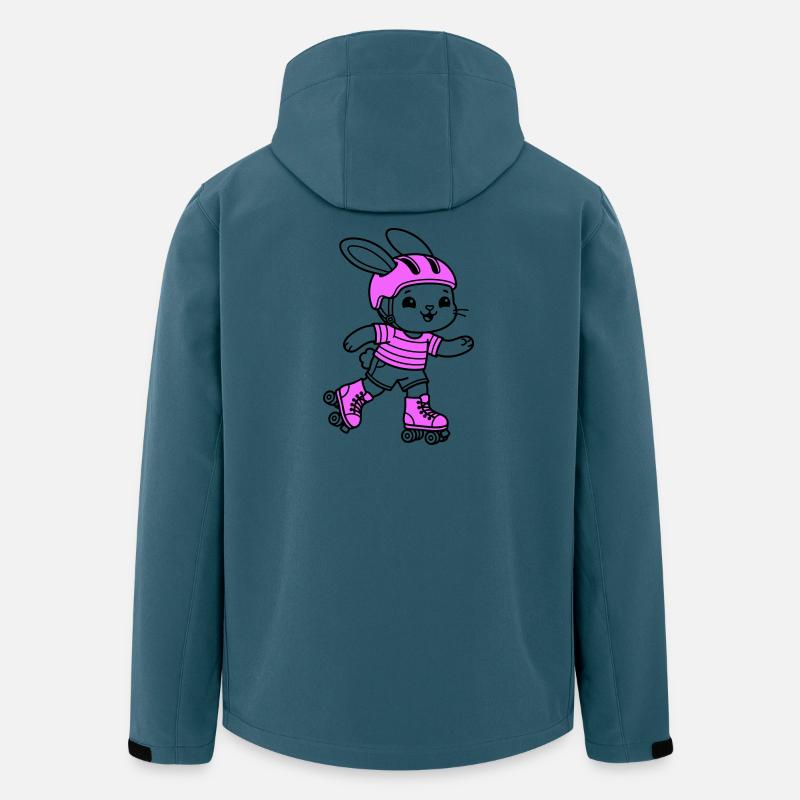 Rollschuhmädchen - Recycelte Männer Softshell-Jacke von Stanley/Stella - Dunkles Petrol