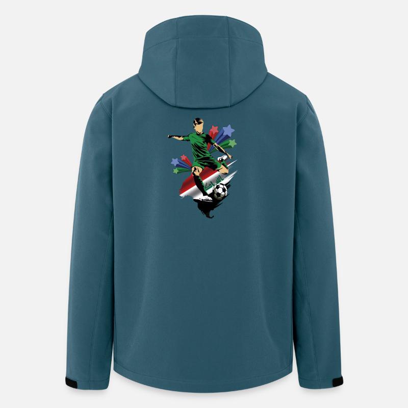 Irak - Irak - Drapeaux - Veste softshell homme en polyester recyclé Stanley/Stella - bleu pétrole foncé