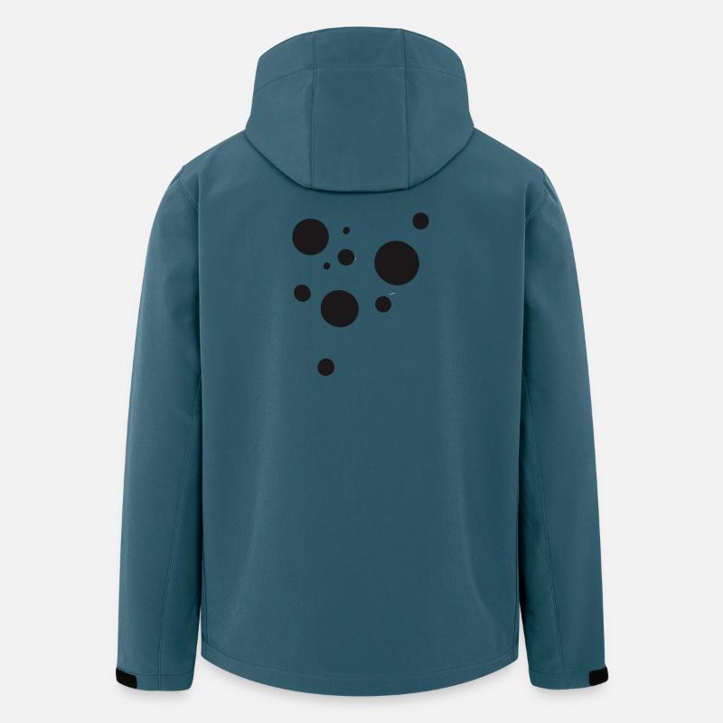 Dots - Veste softshell homme en polyester recyclé Stanley/Stella - bleu pétrole foncé