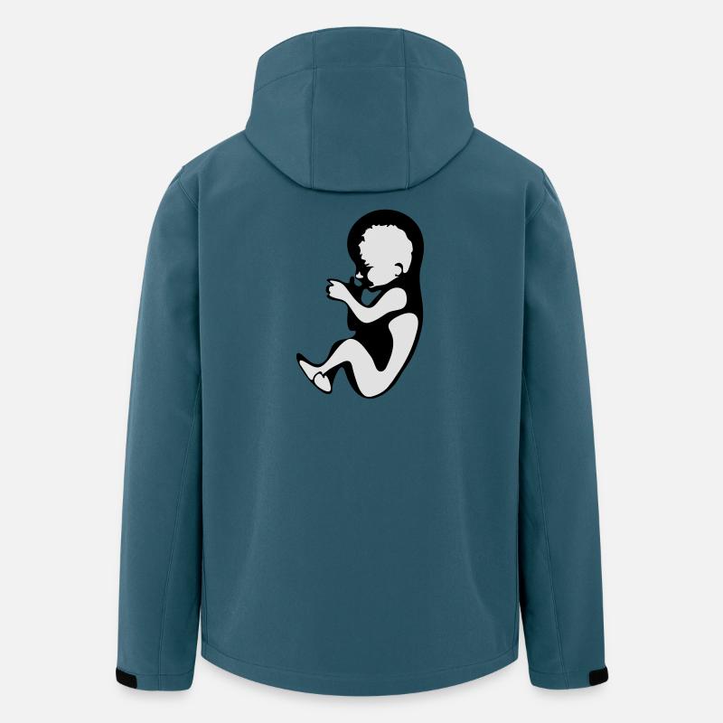 Schwangerschaft / Baby - Recycelte Männer Softshell-Jacke von Stanley/Stella - Dunkles Petrol