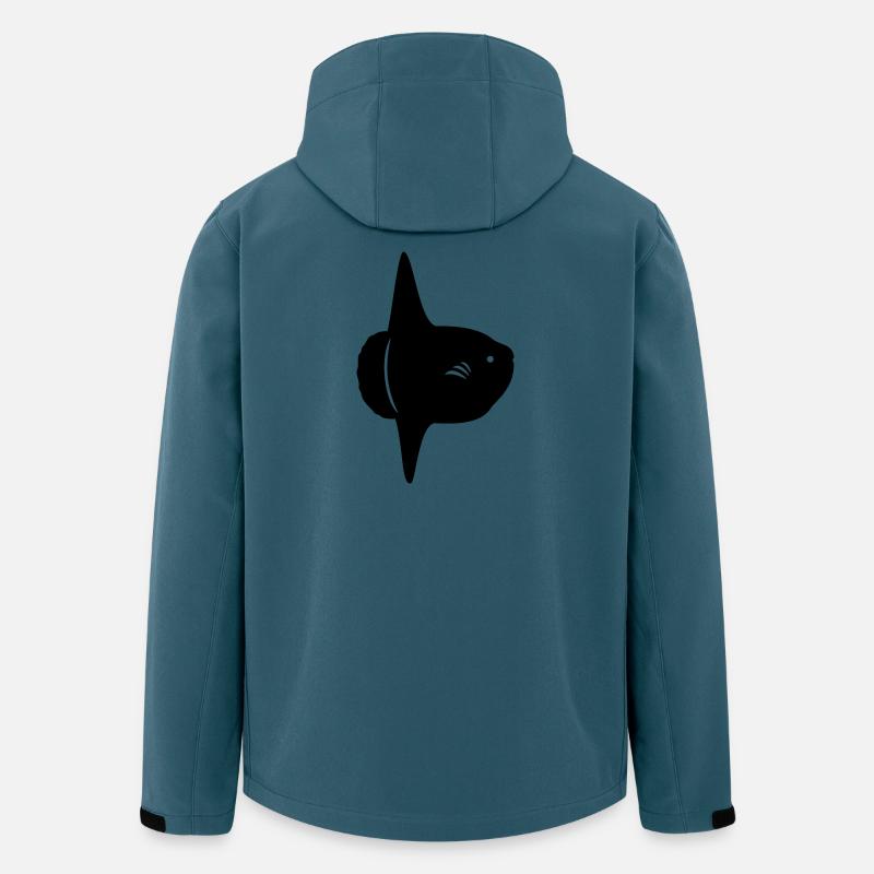 Mondfisch - Mola Mola - Recycelte Männer Softshell-Jacke von Stanley/Stella - Dunkles Petrol