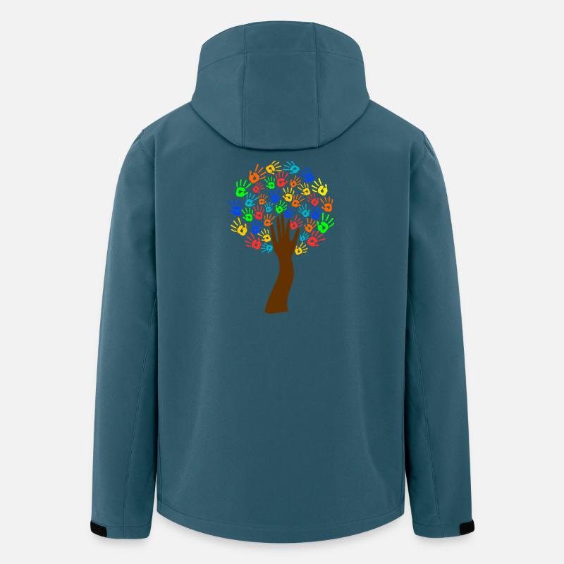 Ukraine Kinder Frieden - Recycelte Männer Softshell-Jacke von Stanley/Stella - Dunkles Petrol