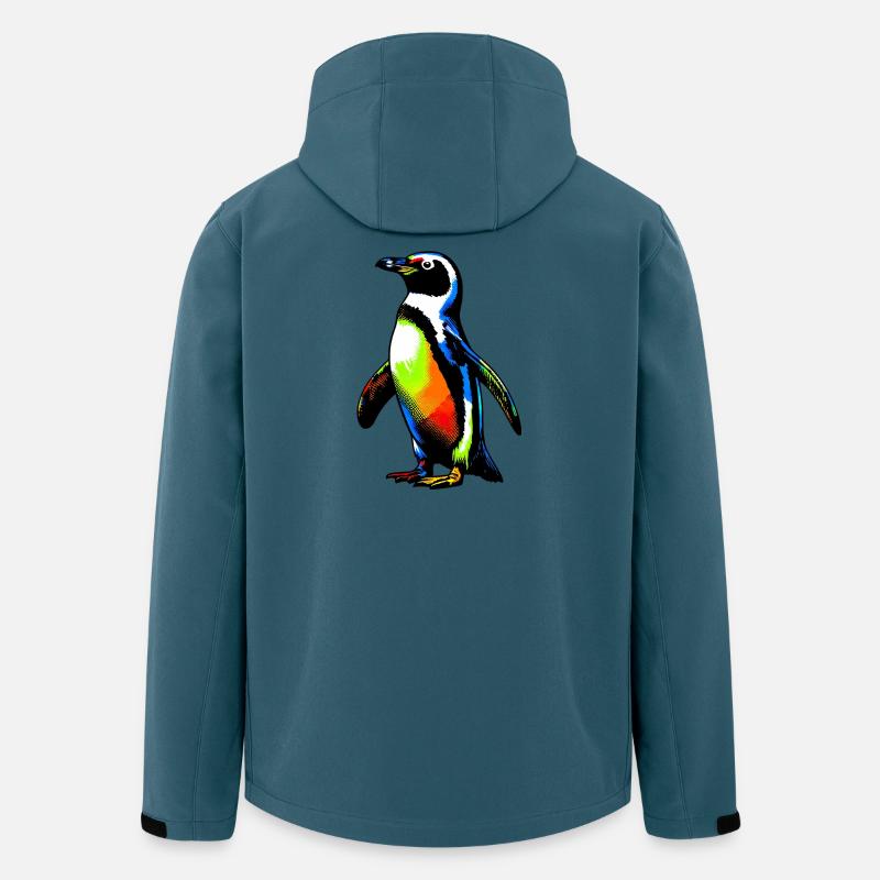 Pinguin - Recycelte Männer Softshell-Jacke von Stanley/Stella - Dunkles Petrol
