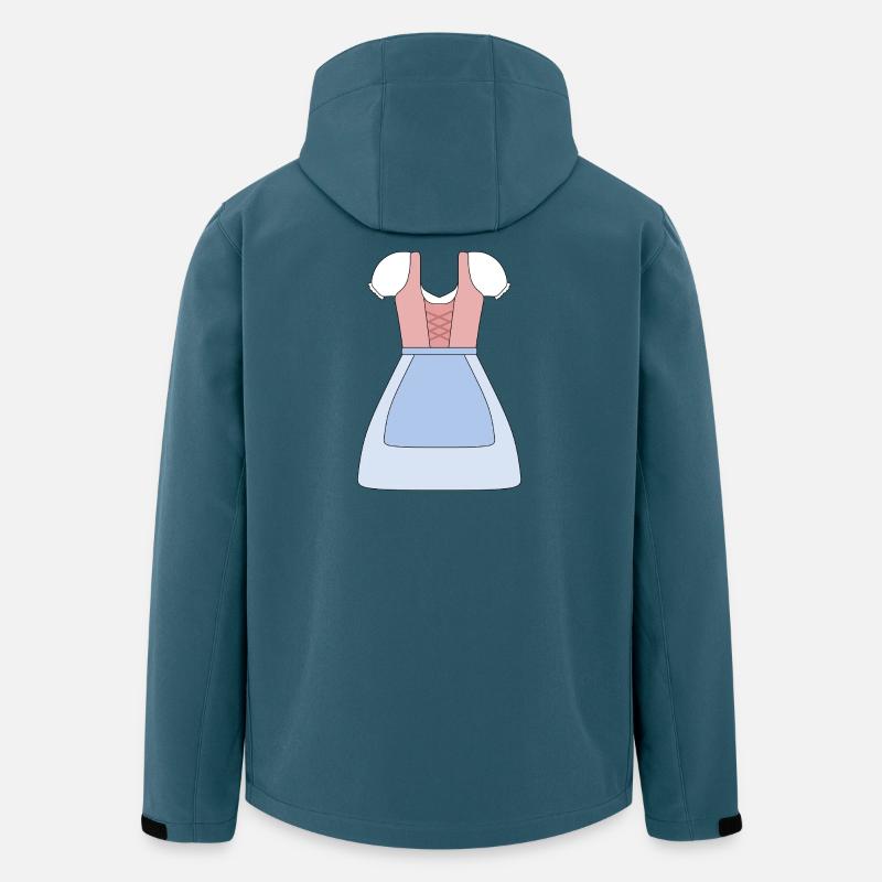 Conception de robe bavaroise traditionnelle Dirndl - Veste softshell homme en polyester recyclé Stanley/Stella - bleu pétrole foncé