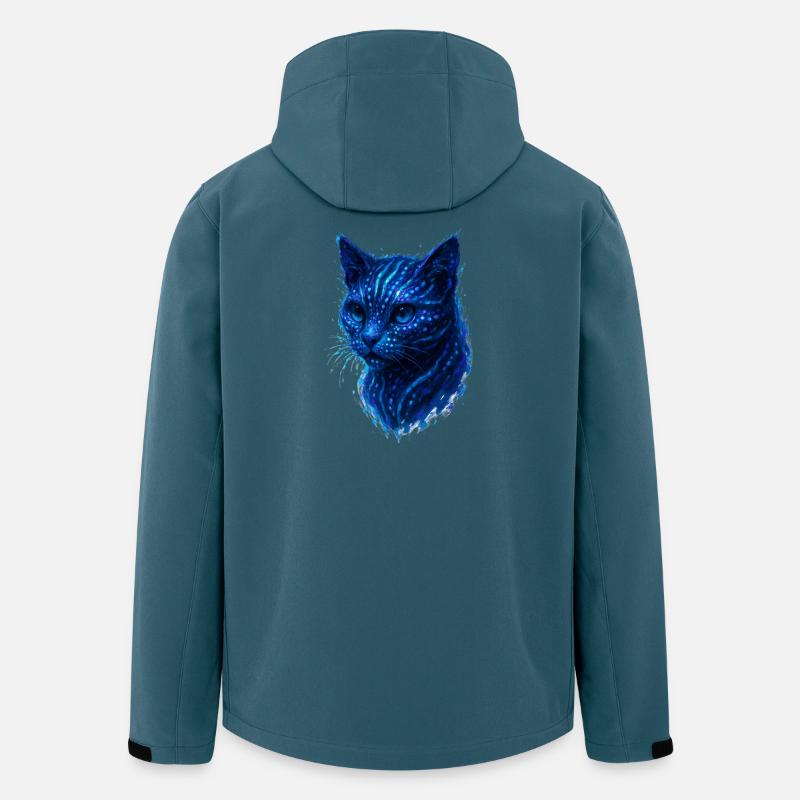 Chat Cyber Bioluminescent Neon - Men’s Recycled Softshell Jacket by Stanley/Stella - stargazer