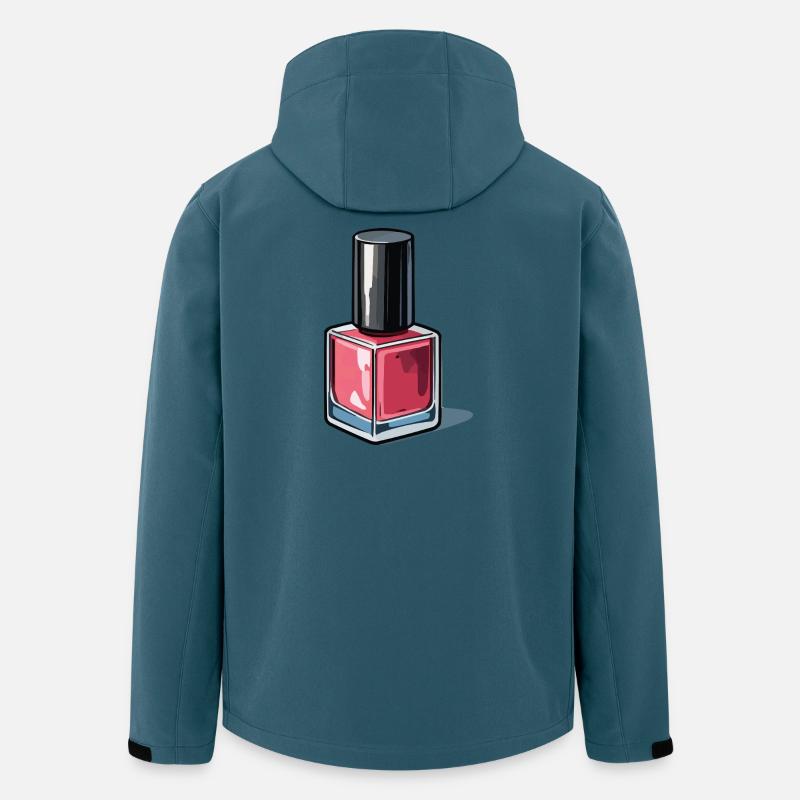 Pastellrosa Nagellack Flakon - Recycelte Männer Softshell-Jacke von Stanley/Stella - Dunkles Petrol