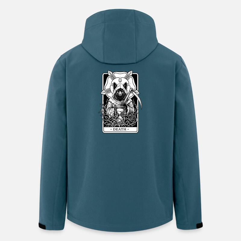 Eurasier | Death BG | Tarot - Recycelte Männer Softshell-Jacke von Stanley/Stella - Dunkles Petrol