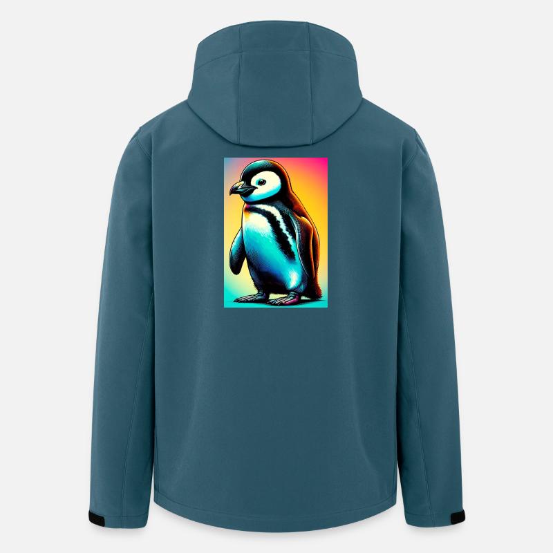 Pinguin - Recycelte Männer Softshell-Jacke von Stanley/Stella - Dunkles Petrol