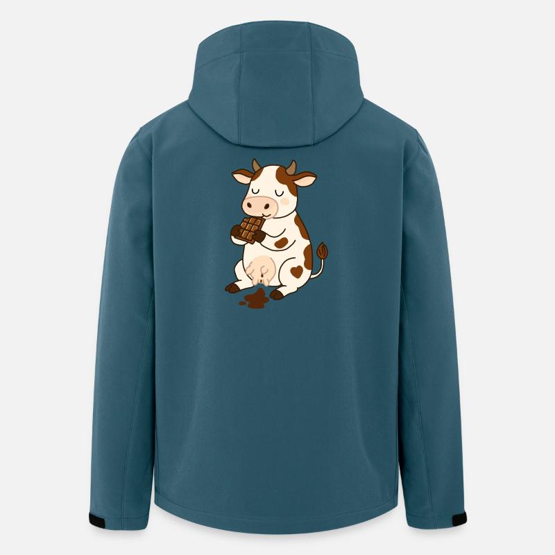 Schokokuh - Recycelte Männer Softshell-Jacke von Stanley/Stella - Dunkles Petrol