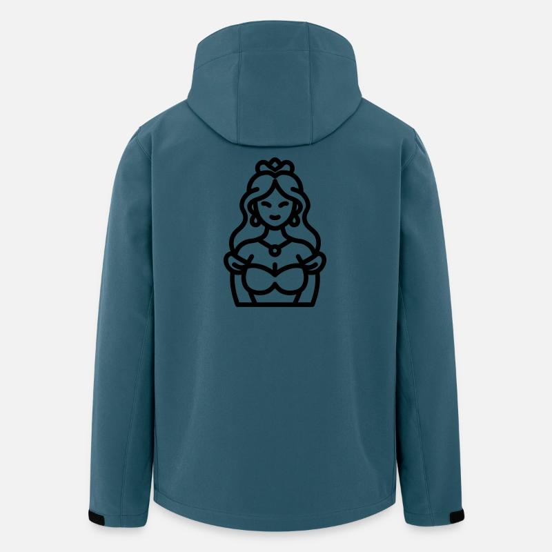 Prinzessin - Recycelte Männer Softshell-Jacke von Stanley/Stella - Dunkles Petrol