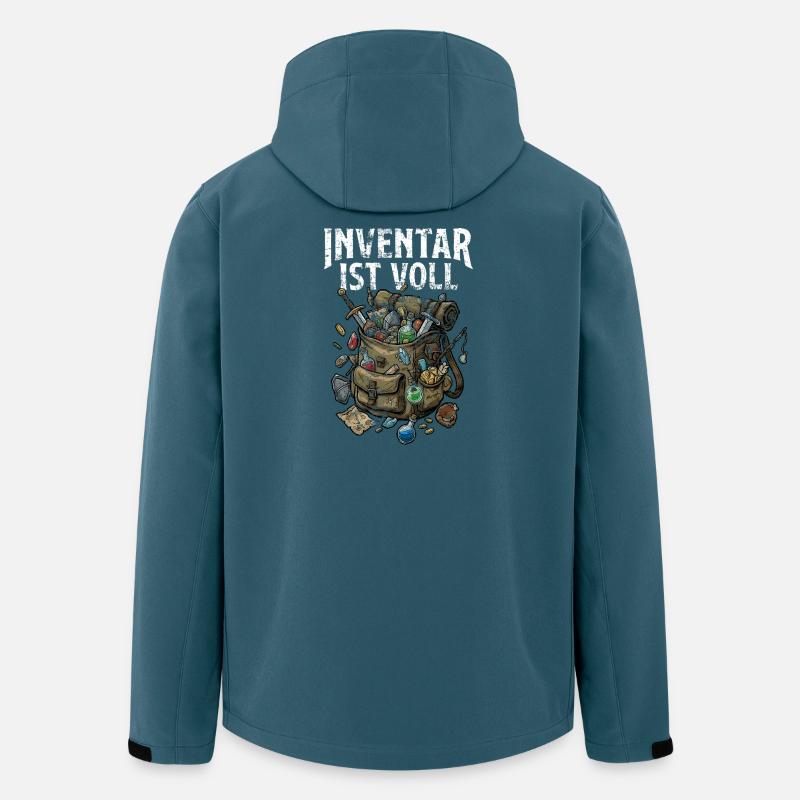 Inventar ist voll - Recycelte Männer Softshell-Jacke von Stanley/Stella - Dunkles Petrol