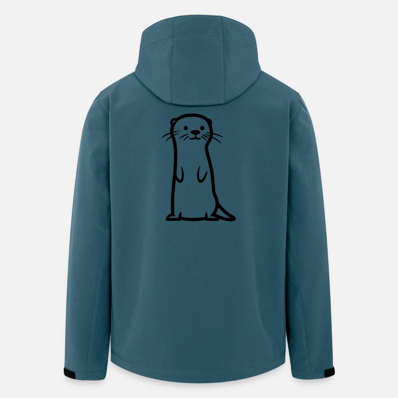 Otter - Recycelte Männer Softshell-Jacke von Stanley/Stella - Dunkles Petrol