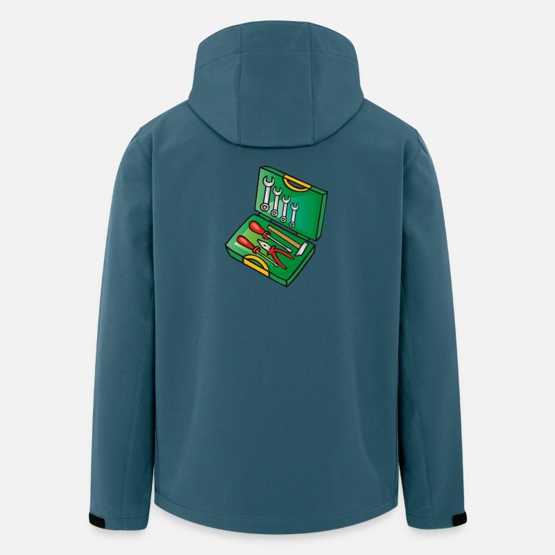 Werkzeugkiste | toolbox - Recycelte Männer Softshell-Jacke von Stanley/Stella - Dunkles Petrol