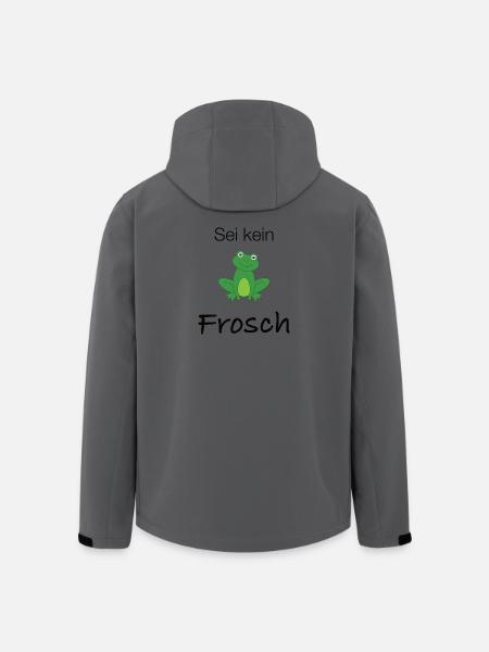 Sei kein Frosch - Recycelte Männer Softshell-Jacke von Stanley/Stella - Dunkles Petrol