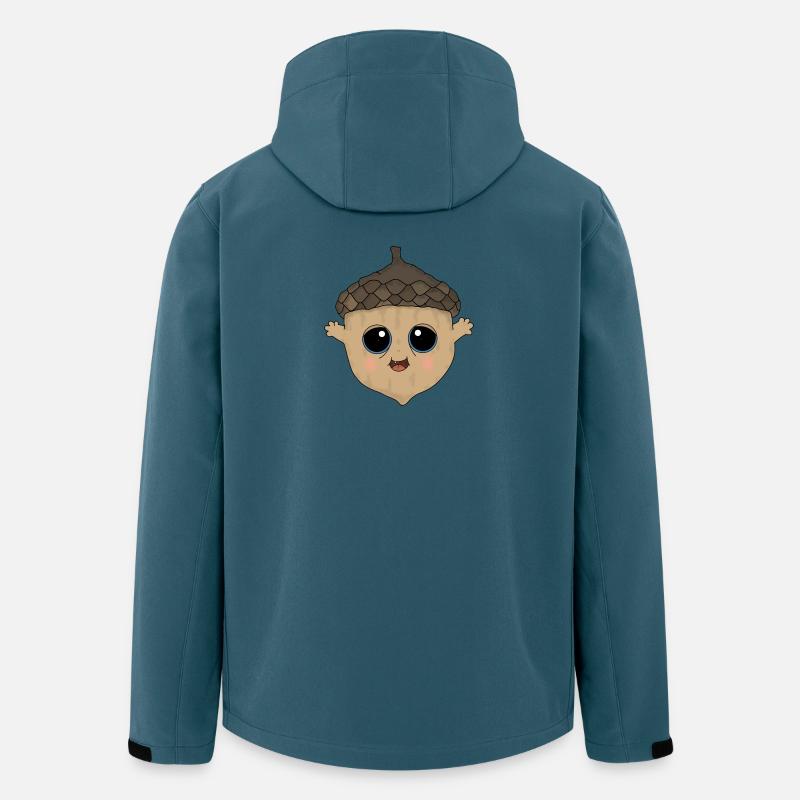 Eichelmännchen - Recycelte Männer Softshell-Jacke von Stanley/Stella - Dunkles Petrol