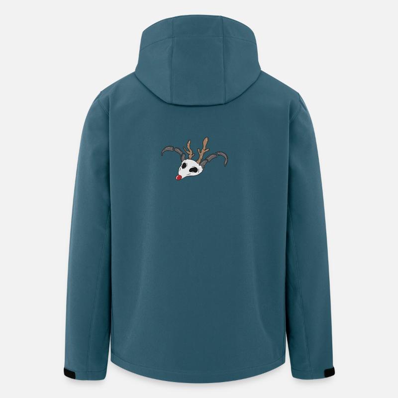 Rentier Schädel - Recycelte Männer Softshell-Jacke von Stanley/Stella - Dunkles Petrol