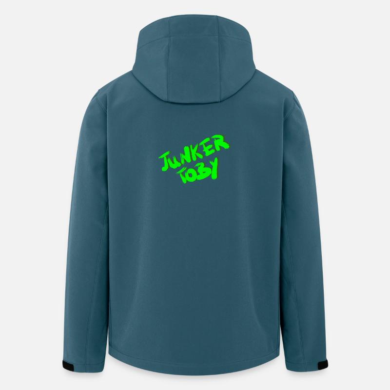 Junker Toby - Recycelte Männer Softshell-Jacke von Stanley/Stella - Dunkles Petrol