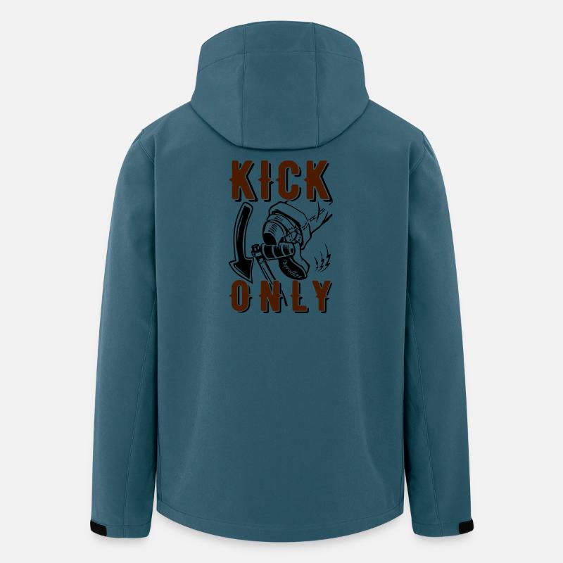 Kick only - Recycelte Männer Softshell-Jacke von Stanley/Stella - Dunkles Petrol