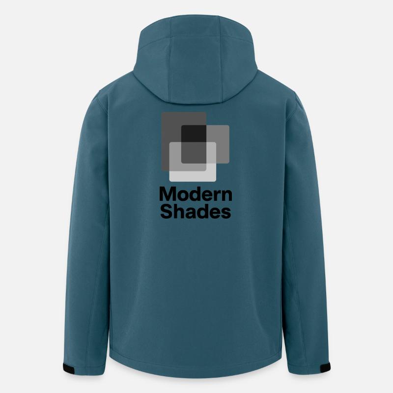 Abstract Gray Square Pattern - Men’s Recycled Softshell Jacket by Stanley/Stella - stargazer