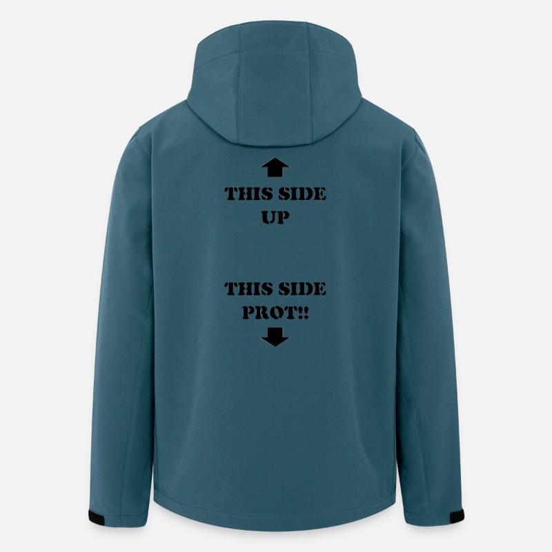 Ohne jede Heuchelei - Recycelte Männer Softshell-Jacke von Stanley/Stella - Dunkles Petrol