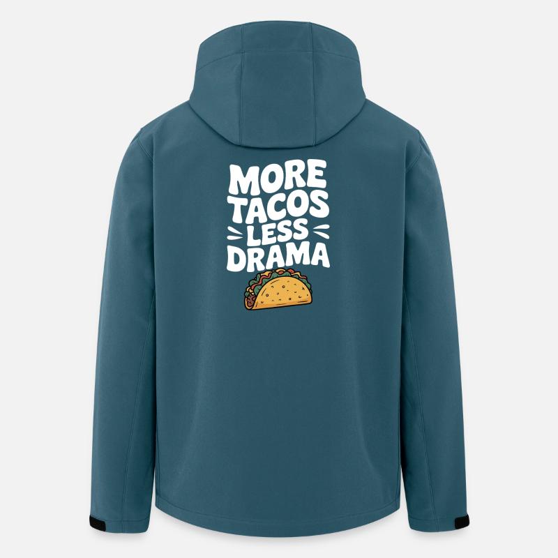 More Tacos Less Drama - Men’s Recycled Softshell Jacket by Stanley/Stella - stargazer
