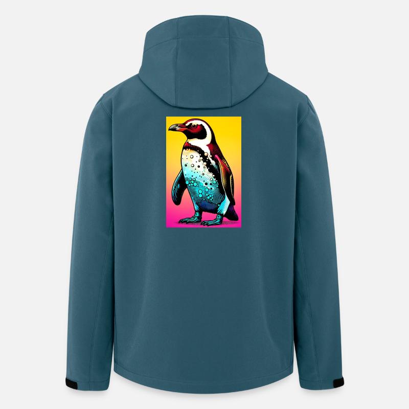 Pinguin - Recycelte Männer Softshell-Jacke von Stanley/Stella - Dunkles Petrol