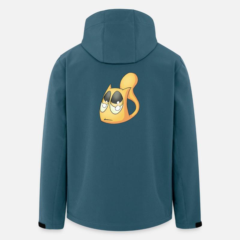 Traurige Katze - Recycelte Männer Softshell-Jacke von Stanley/Stella - Dunkles Petrol