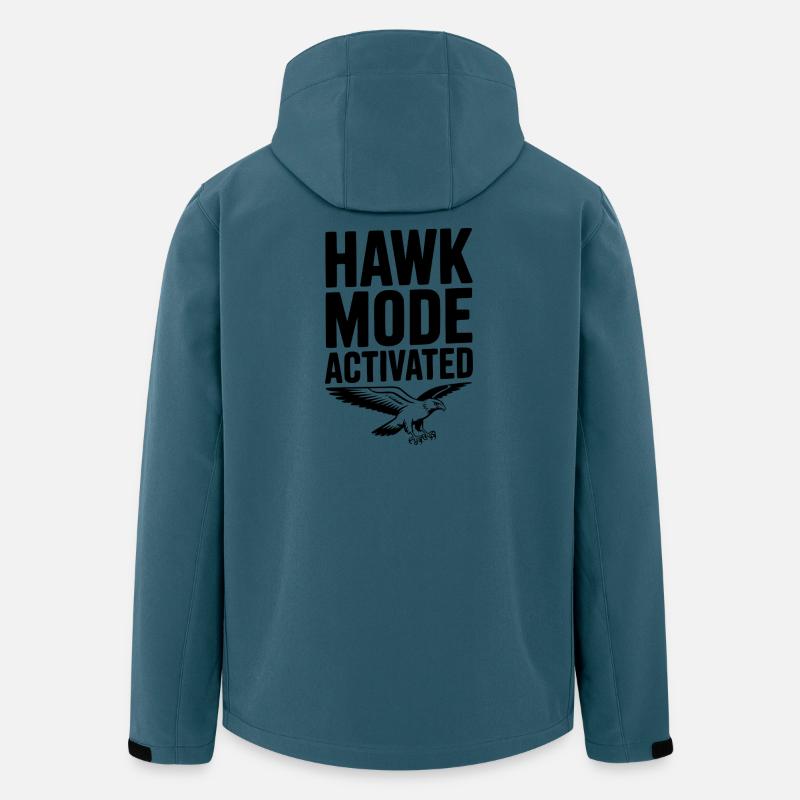 Hawk-Modus aktiviert - Recycelte Männer Softshell-Jacke von Stanley/Stella - Dunkles Petrol