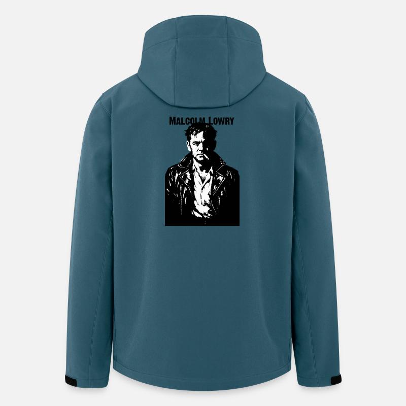 Malcolm Lowry Rebellenporträt - Recycelte Männer Softshell-Jacke von Stanley/Stella - Dunkles Petrol