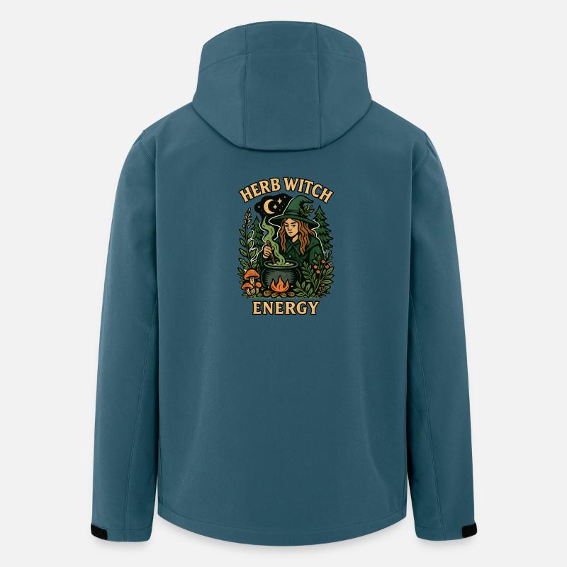 Énergie de la Sorcière Herbe - Veste softshell homme en polyester recyclé Stanley/Stella - bleu pétrole foncé