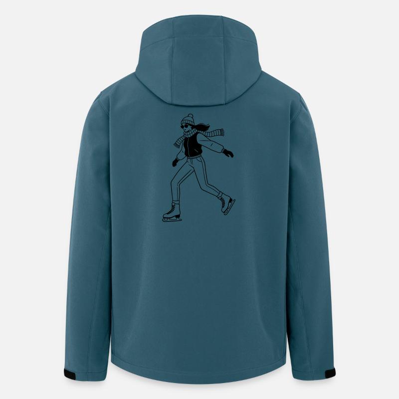 Schlittschuh - Recycelte Männer Softshell-Jacke von Stanley/Stella - Dunkles Petrol