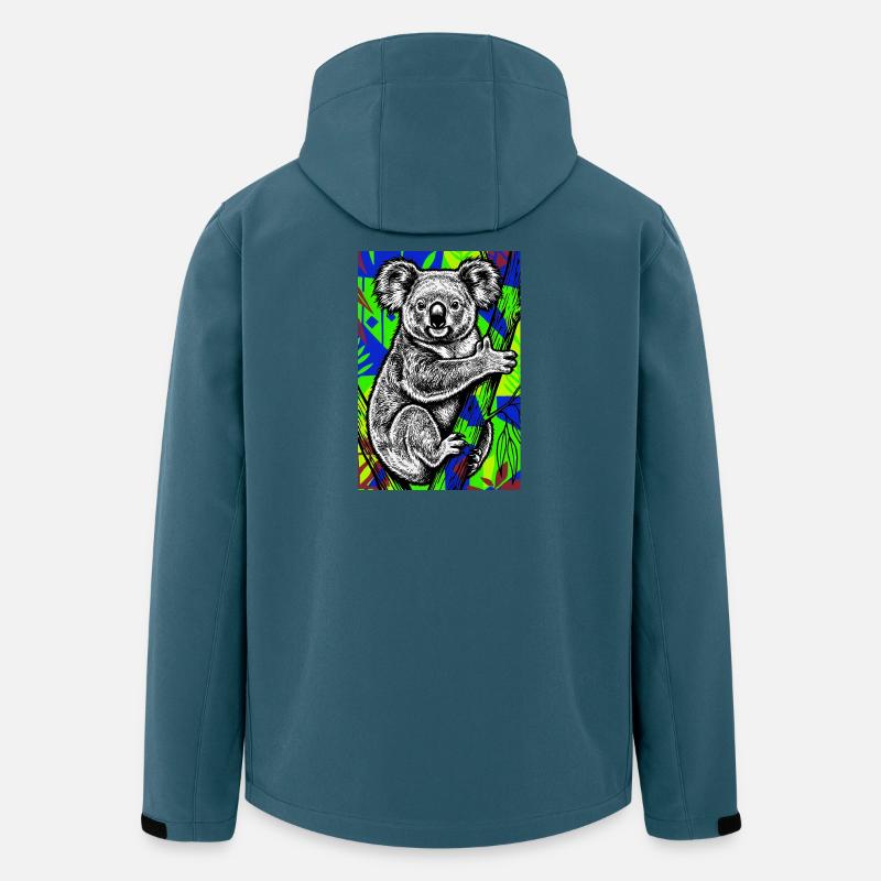 Koala - Recycelte Männer Softshell-Jacke von Stanley/Stella - Dunkles Petrol