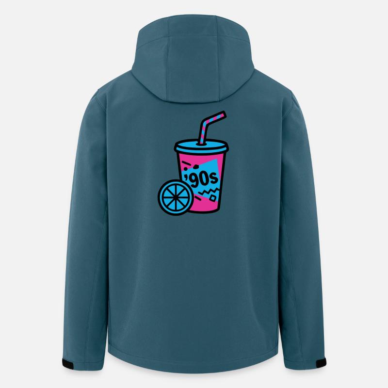 90s Retro Becher Slush Sommer - Recycelte Männer Softshell-Jacke von Stanley/Stella - Dunkles Petrol