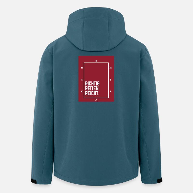 Richtig Reiten Reicht.  - Recycelte Männer Softshell-Jacke von Stanley/Stella - Dunkles Petrol