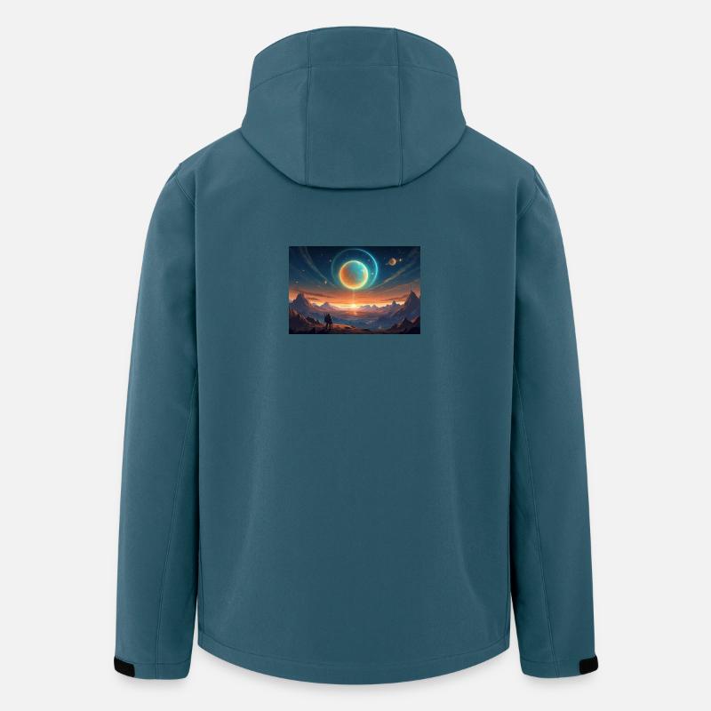 Helldivers Planet X - Recycelte Männer Softshell-Jacke von Stanley/Stella - Dunkles Petrol
