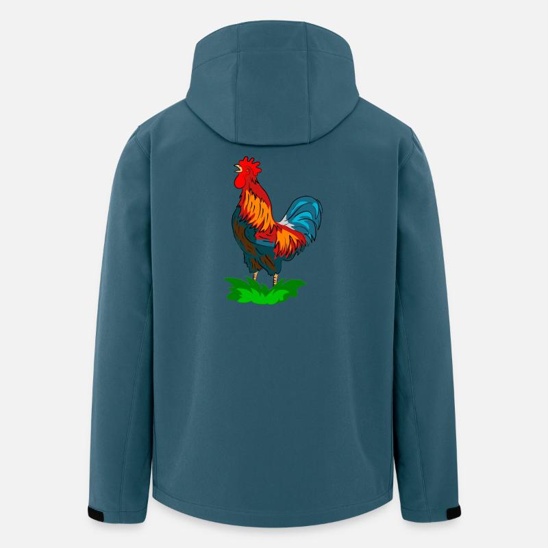 hahn vogel - Recycelte Männer Softshell-Jacke von Stanley/Stella - Dunkles Petrol