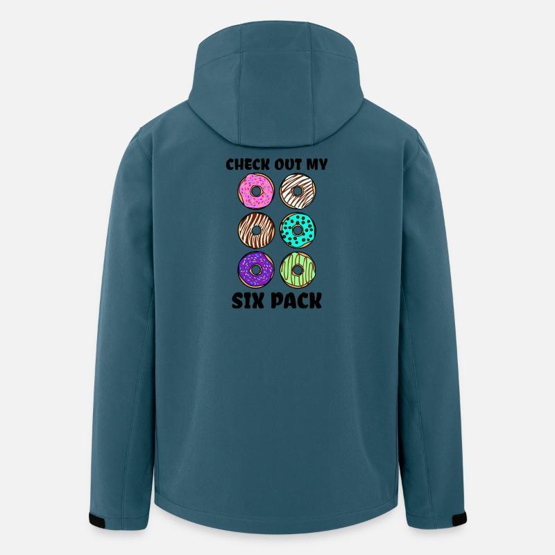 Süßigkeiten Humorvoll Donut Statement Lecker - Recycelte Männer Softshell-Jacke von Stanley/Stella - Dunkles Petrol