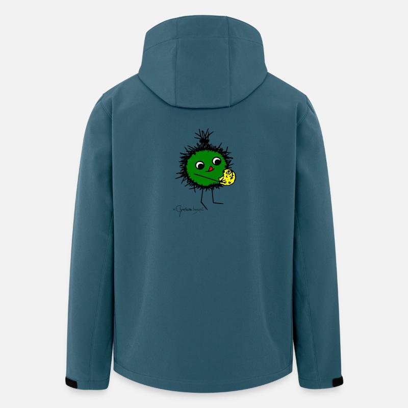 Flauschtier: "Lecker!" © Chyropterum Innoxius - Recycelte Männer Softshell-Jacke von Stanley/Stella - Dunkles Petrol