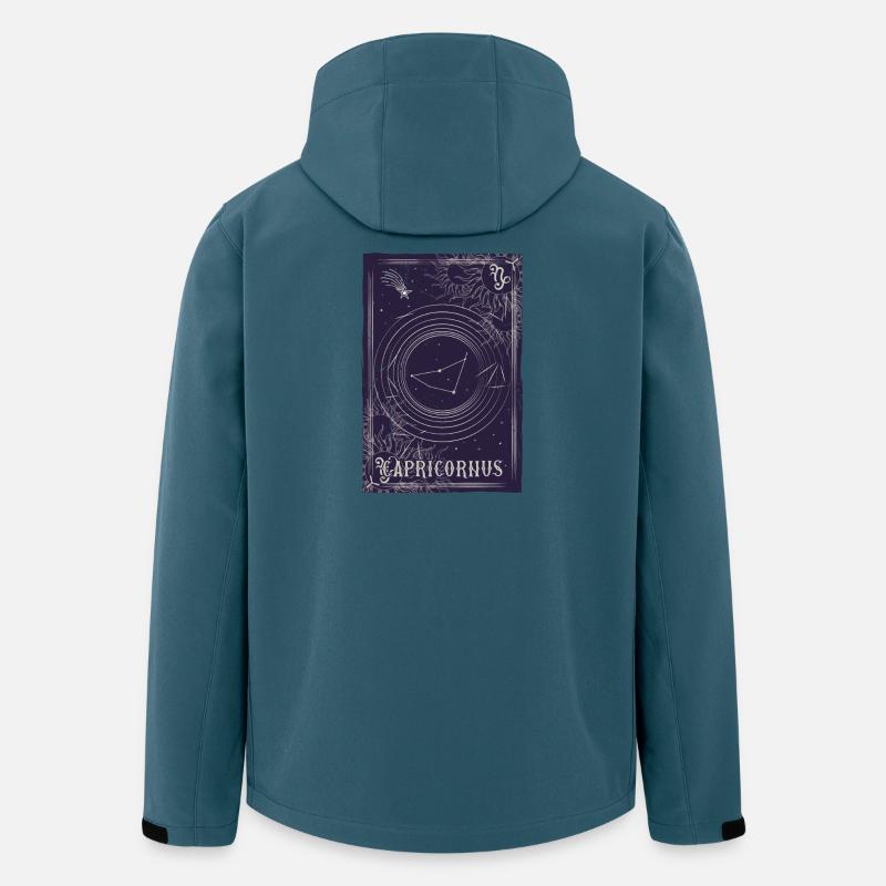 Steinbock Sternbild Ring - Recycelte Männer Softshell-Jacke von Stanley/Stella - Dunkles Petrol