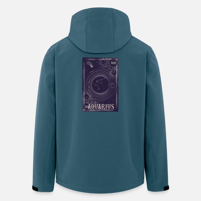 Wassermann Sternbild Ring Nachthimmel - Recycelte Männer Softshell-Jacke von Stanley/Stella - Dunkles Petrol
