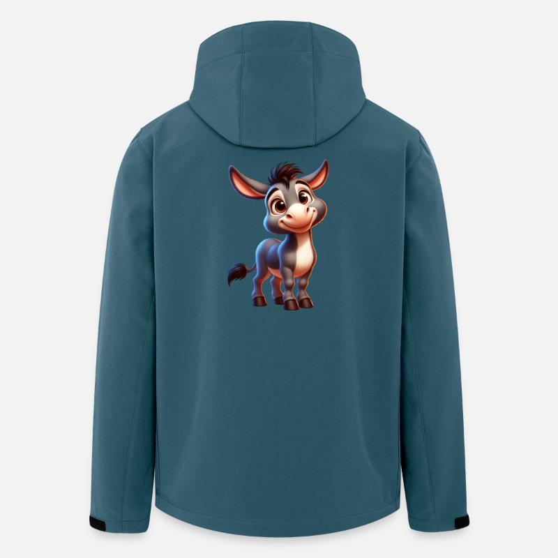 Esel Esel Schnuller Maultier - Recycelte Männer Softshell-Jacke von Stanley/Stella - Dunkles Petrol