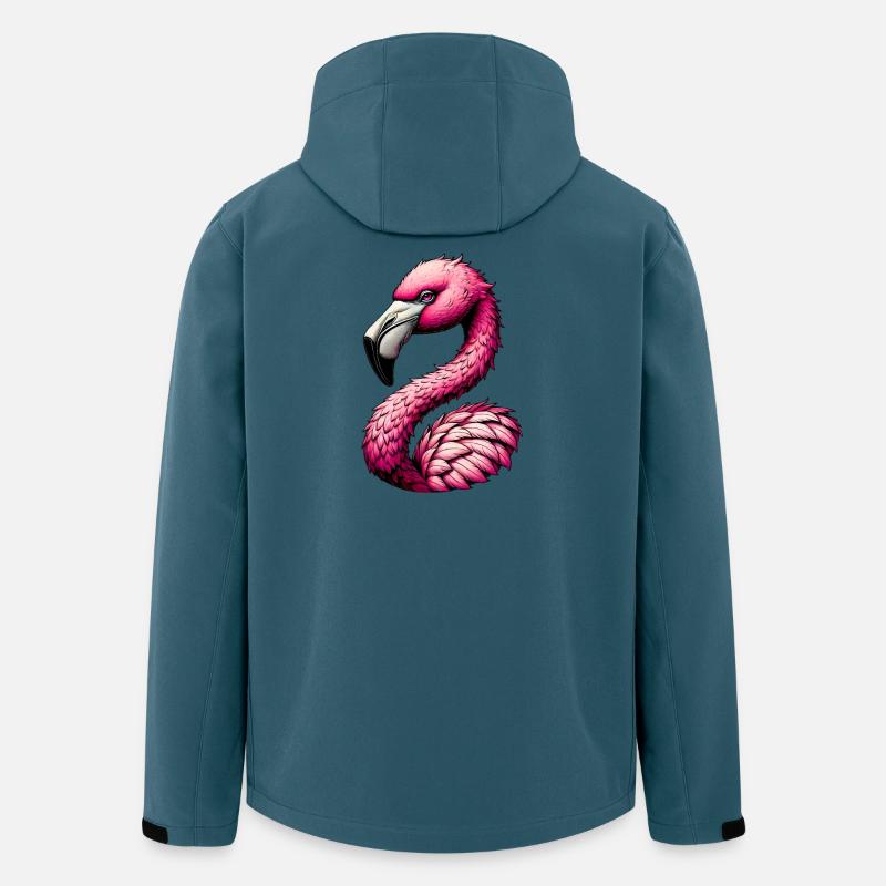Flamingo - Recycelte Männer Softshell-Jacke von Stanley/Stella - Dunkles Petrol