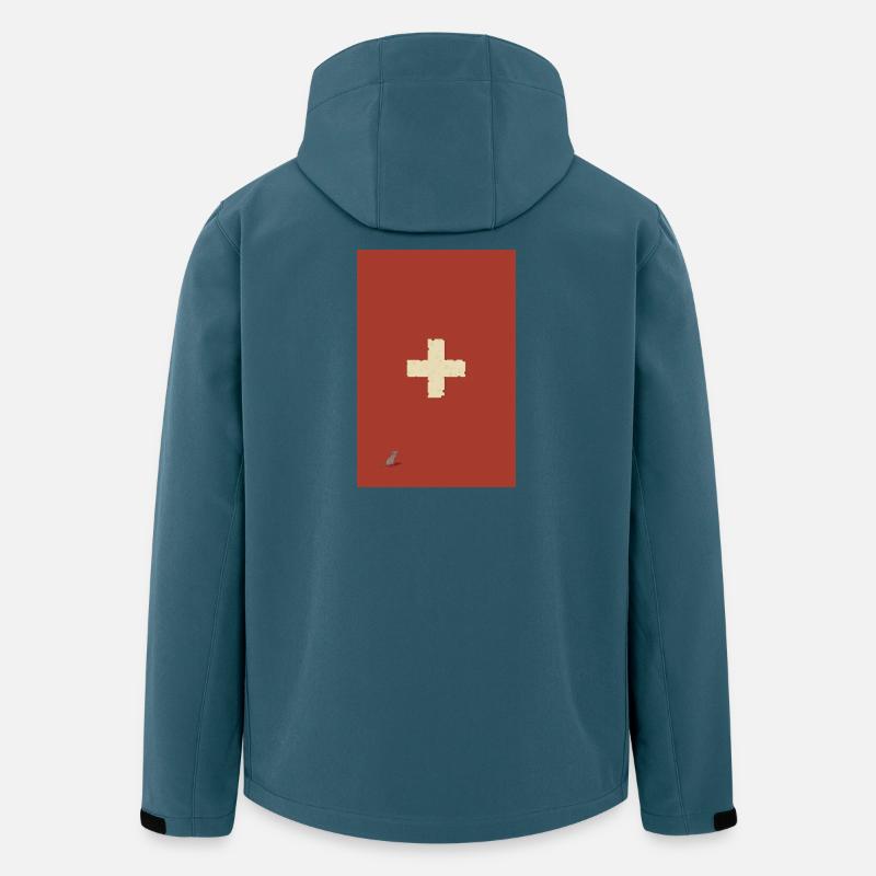 Swiss Cheese Emergency - Recycelte Männer Softshell-Jacke von Stanley/Stella - Dunkles Petrol
