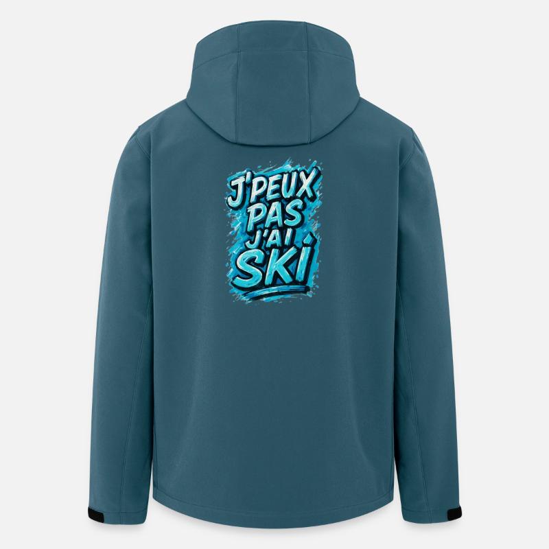 Ich kann nicht Skifahren. - Recycelte Männer Softshell-Jacke von Stanley/Stella - Dunkles Petrol